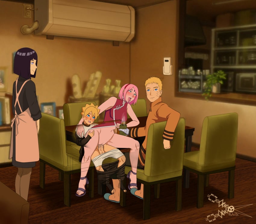 2boys 2girls age_difference ahe_gao ahegao apron blonde_hair blue_eyes blush boruto:_naruto_next_generations bottomless cheating cheating_wife clothed clothed_sex clothing cuckold cum cum_in_pussy cum_inside cumshot drink ejaculation father_and_son feet female footwear forehead_jewel fully_clothed green_eyes hades483 headband husband_and_wife hyuuga_hinata indoors jacket legs looking_at_another male male_penetrating mature mature_female milf moaning mother_and_son naruto naruto_(series) netorare older_female orgasm orgasm_face pale-skinned_female pale-skinned_male pale_skin pants_down penetration penis pink_hair pleasure_face pussy reverse_cowgirl_position sakura_haruno sandals sex sitting sitting_on_lap sleeveless_shirt smile spread_legs straight thighs toes tongue tongue_out under_the_table underwear_down uzumaki_boruto uzumaki_naruto vagina vaginal vaginal_penetration watching whisker_markings whiskers x-ray yellow_hair younger_male