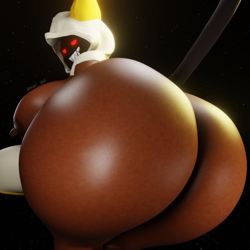 3d adri164 ass blazblue catgirl dark_skin huge_ass kaka_(blazblue) kaka_clan taokaka worms-eye_view