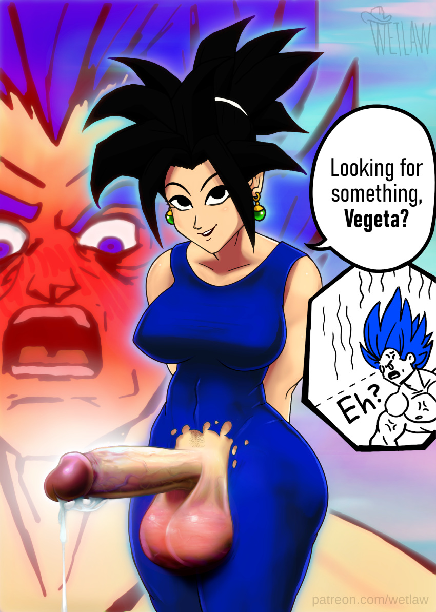 1boy 1futa ? balls blue_pants bodysuit breasts brown_hair crotchless cum cum_drip cumshot curvy dragon_ball dragon_ball_super earrings ejaculation embarrassed embarrassed_nude_exposure erect_nipples erect_penis erection fusion futa_focus futa_with_male futanari glans hands-free handsfree_ejaculation hanging_balls huge_balls huge_breasts huge_penis kefla looking_at_viewer lost_clothes male muscular_male nipple_bulge nipples no_panties penis penis_out pink_balls ponytail potara_earrings realistic sagging_balls saiyan shaved_crotch shocked shocked_expression shocked_eyes smile suggestive_look super_saiyan_blue super_saiyan_blue_evolution surprised testicles thick_thighs thighs tight tight_clothing tight_pants torn_bodysuit torn_clothes tournament_of_power vegeta vein veins veiny veiny_balls veiny_penis veiny_testicles wetlaw white_skin wide_hips