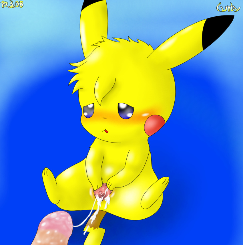 color cum curby female feral fur male nintendo nude penis pikachu pokemon tagme vulva