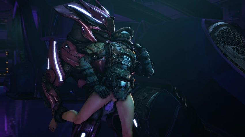 16:9 1boy 1girls 2020 3d 4_fingers 4k absurd_res alien armor asphyxiation bodysuit bottomless choking clothed clothing detailed_background duo female female_human femsub fingers forced from_behind_position genitals halo_(series) headgear helmet hi_res holding_ankle holding_leg human humanoid inside male male_sangheili_(halo) maledom mammal microsoft penis precum_drip precum_on_penis purple_penis rape sangheili sex straight tight_clothing video_games widescreen xanadus xbox_game_studios