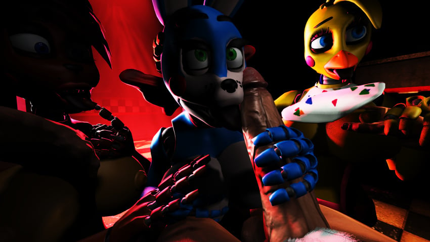 16:9 3d 3d_(artwork) animatronic avian big_breasts bird breasts female five_nights_at_freddy's five_nights_at_freddy's_2 freddy_(fnaf) frederika_(fnaf) genitals group hair hi_res human humanoid lagomorph leporid machine male mammal nipples nude open_mouth penis rabbit robot robot_humanoid security_guard simple_background smile straight tongue toy_bonnie_(fnaf) toy_chica_(fnaf) toy_freddy_(fnaf) video_games widescreen