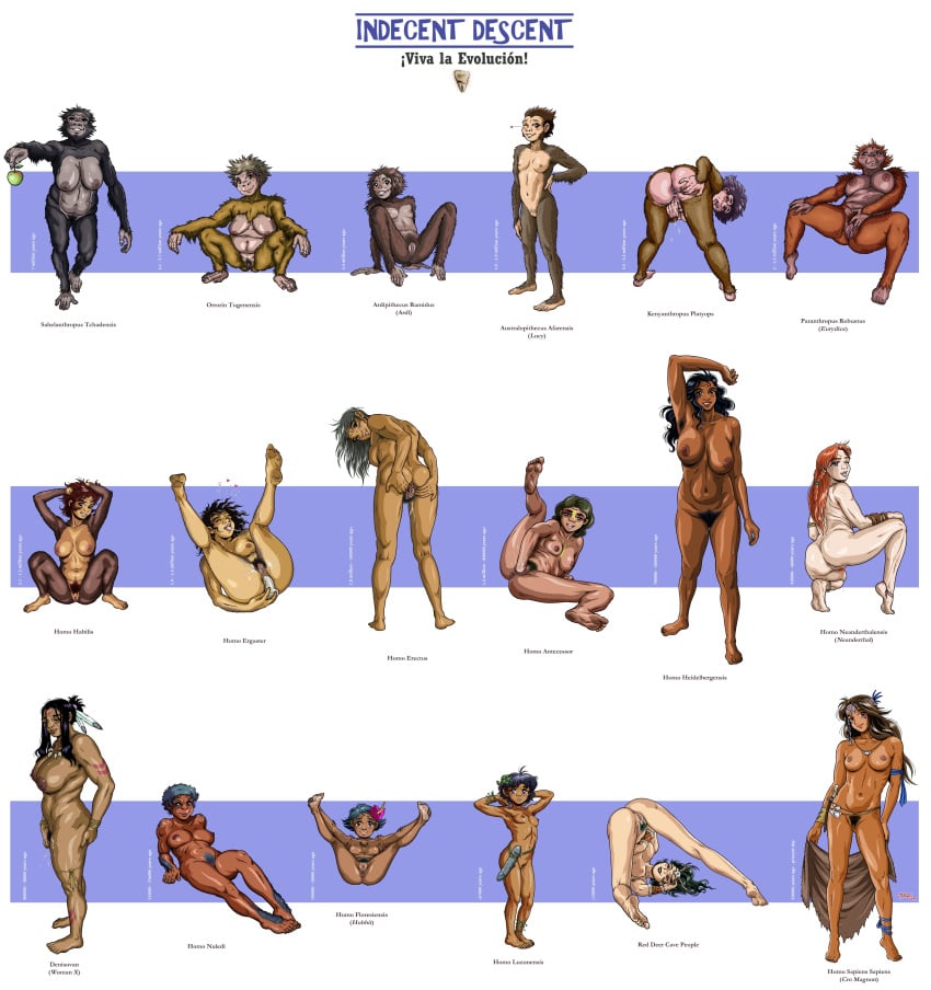 18girls 6+girls absurdres anal_insertion ape apple ardipithecus_ramidus armpit_hair armpits arms_behind_head australopithecus_afarensis big_breasts black_fur black_hair blue_eyes body_hair bodypaint braided_hair breasts brown_eyes brown_fur brown_hair clitoral_hood clitoris comparison completely_nude cro_magnon dark-skinned_female dark_skin denisovan dildo dildo_in_ass erect_clitoris eurydice_(paranthropus) evolution feather_in_hair feet female female_masturbation female_only fisting flower flower_in_hair food freckles freckles_on_face freckles_on_shoulders fruit full_body fur furry hairy hairy_arms hairy_feet hairy_female hairy_legs hairy_pussy hand_on_hip headband hearts_around_head highres hobbit hominid homo_antecessor homo_erectus homo_ergaster homo_floresiensis homo_habilis homo_heidelbergensis homo_luzonensis homo_naledi homo_neanderthalensis homo_sapiens_sapiens human_evolution innie_pussy jewelry kenyanthropus leaves_in_hair long_hair long_labia looking_pleasured lucy_(australopithecus) madoc masturbation multiple_girls neanderthal necklace nude orange_fur orange_hair original orrorin pale_skin paleoanthropology paleoart paleontology paranthropus_robustus prehistoric presenting_anus presenting_ass presenting_pussy pubic_hair pussy pussy_juice pussy_juice_drip red_deer_cave_people redhead sahelanthropus_(primate) science sex_toy short_female sitting small_breasts soles spread_anus spread_ass spread_legs spread_pussy spreading_ass spreading_pussy squatting standing tall_female text the_descent_of_man tongue tongue_out unshaved_pussy upside-down vaginal_fisting wink woman_x