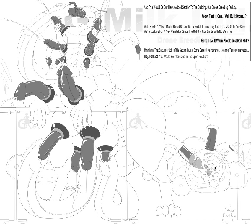 1futa balls bondage breasts cobondage corrupted cum cum_drip cumshot dialogue diphallia diphallism duo ejaculation erection frontal_taur_genitals frontal_taur_penis furry futanari hands-free machine multi_genitalia multi_penis multi_tail nude penis penis_nipples penis_tail penis_tongue polyphallia pussy smile solardelton tail tail_penis tail_plug taur tongue what