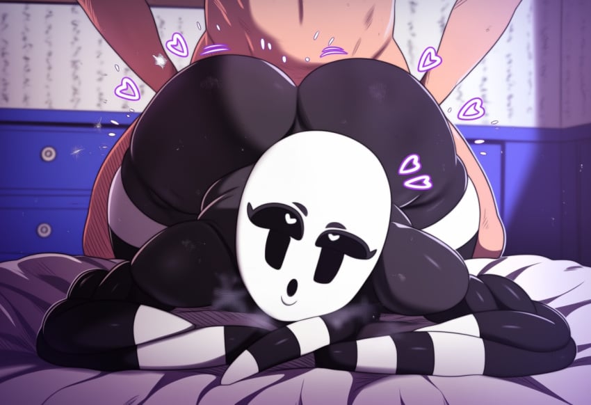 1boy 1girls :o ai_generated ambiguous_penetration arm_pillow bed_sheet bedroom bent_over big_ass big_butt black_body black_sclera completely_nude completely_nude_female completely_nude_male crossed_arms drawer duo eyelashes female female_focus female_penetrated five_nights_at_freddy's five_nights_at_freddy's_4 fnaf fnaf_4 half-closed_eyes head_on_arm head_rest heart heart-shaped_pupils huge_ass human indoors leaning_forward light-skinned_male light_skin male male/female male_penetrating male_penetrating_female naked naked_female naked_male nightmarionne nude nude_female nude_male open_mouth pupils rolling_eyes scottgames sex sex_from_behind solo_focus standing steam steamy_breath straight straight-on straight_sex style_emulation thick_thighs tifokoh57 two-tone_body ultimate_custom_night uneven_eyes white_body white_mask white_pupils wide_hips