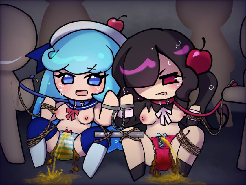artist_request bullying cant_hold_it cherry_cola_cookie cookie cookie_run cookie_run_kingdom cookie_run_ovenbreak couldn't_hold_it cream_soda_cookie crowd crowd_watching desperation messing multiple_people omorashi panty_poop panty_pooping peeing peeing_self poop pooping_underwater scat soiling soiling_panties soiling_underwear tagme torture wet_clothes wet_panties wet_underwear wetting wetting_panties wetting_self