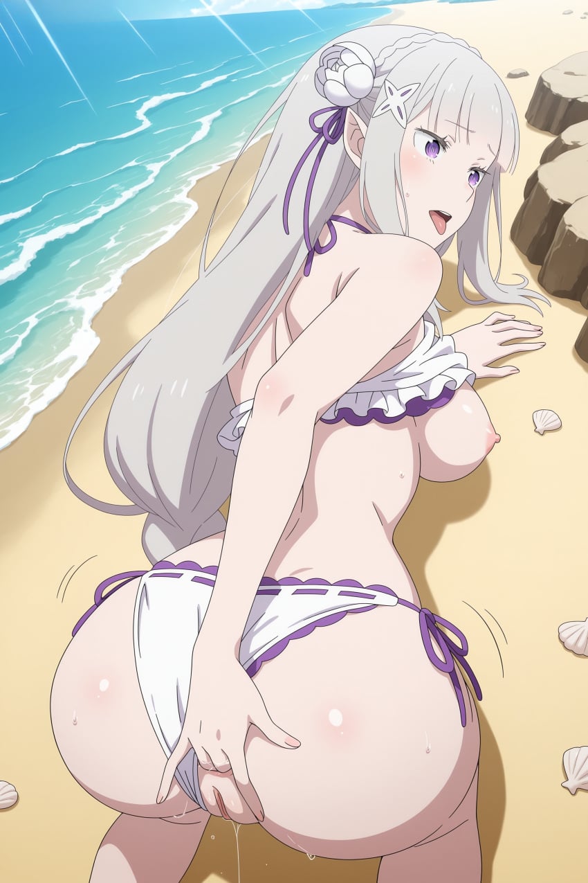 Emilia (Re:Zero) Rule 34 Image