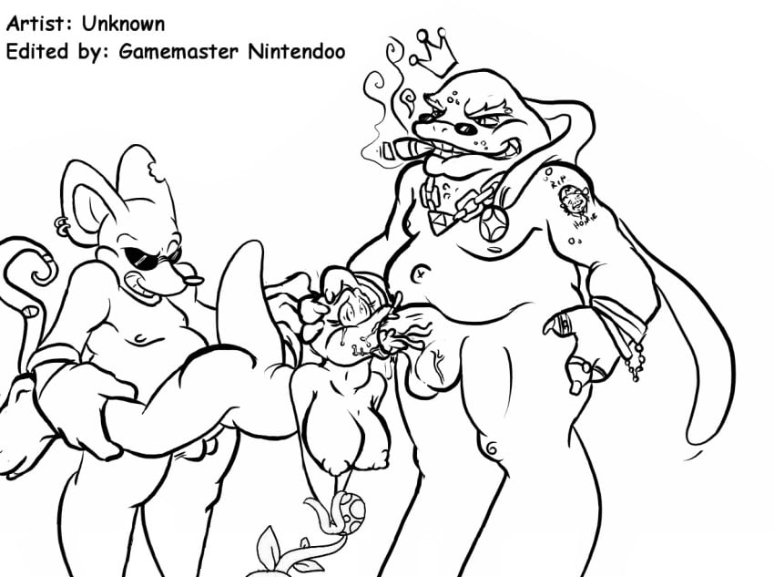 birdo mario_(series) mouser nintendo piranha_plant smooth_skin super_mario_bros._2