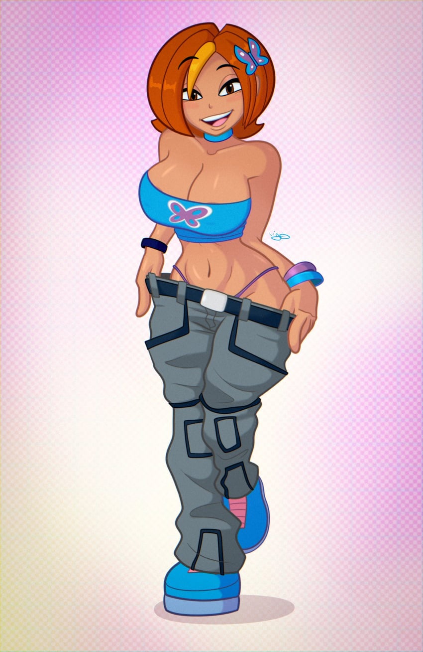big_breasts butterfly_(planetronika) clothed_female jumpdriiver planetronika thong youtube