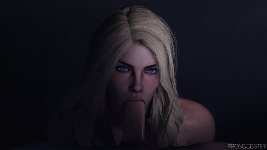 1boy 1girls 3d blonde_hair blowjob blue_eyes cd_projekt_red dark_background eye_contact eyeshadow fellatio female first_person_view hands-free looking_at_viewer makeup oral oral_sex pale-skinned_female pale-skinned_male pale_skin petite pov pov_eye_contact pronbobster seductive seductive_eyes seductive_mouth the_witcher the_witcher_(series) the_witcher_3:_blood_and_wine the_witcher_3:_wild_hunt vivienne_de_tabris