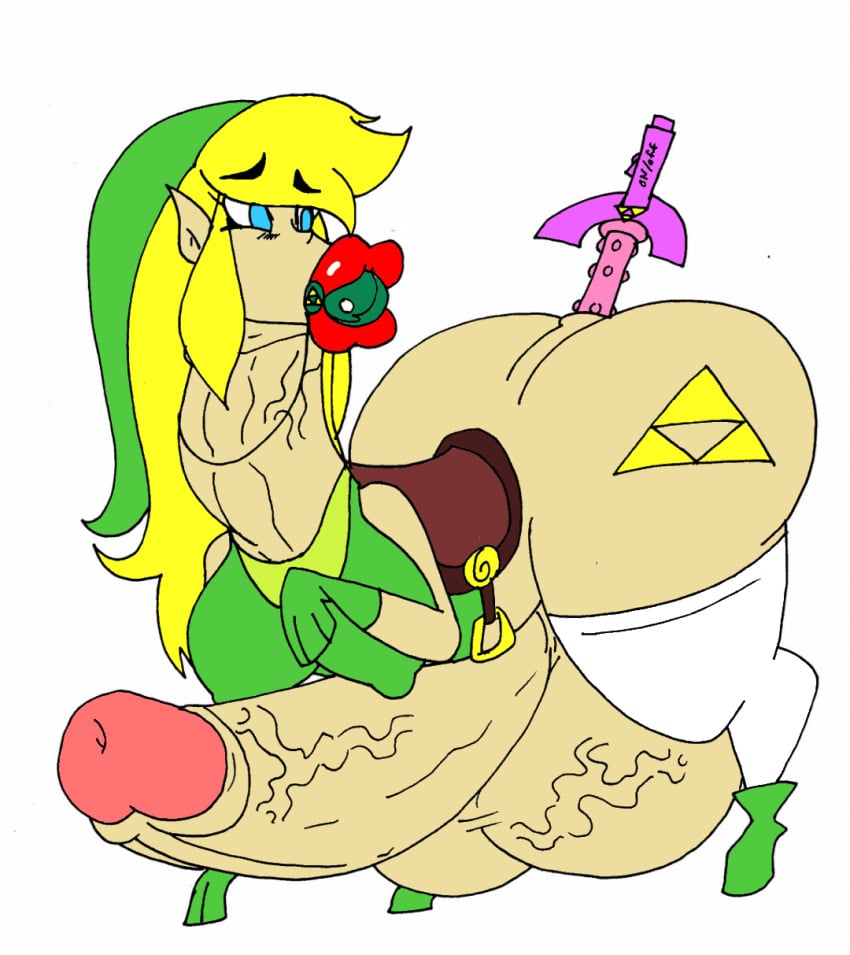 ass da-fuze dorse edit futanari genderswap genderswap_(mti) hylian hyper_balls hyper_penis intersex link master_sword queen's_stallion rule_63 the_legend_of_zelda