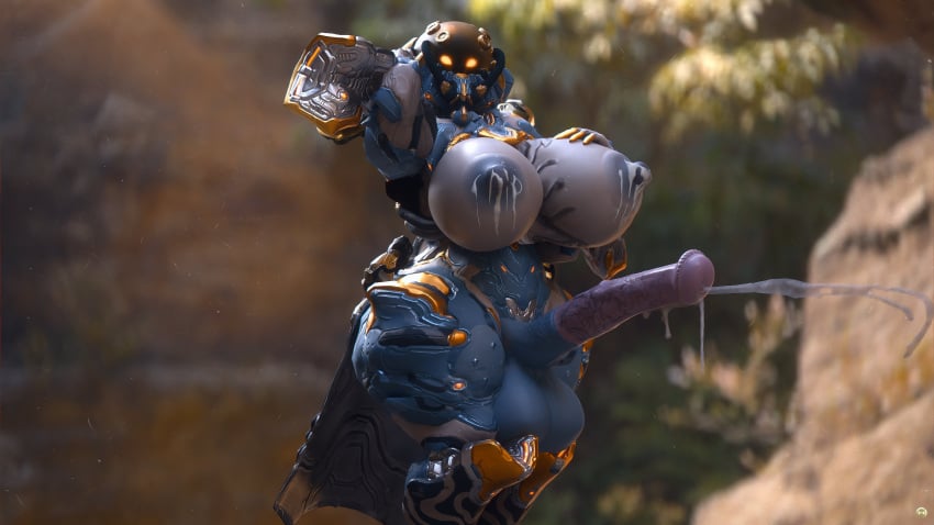 3d futanari horsecock horsecock_futanari lactation lavos runn1non warframe