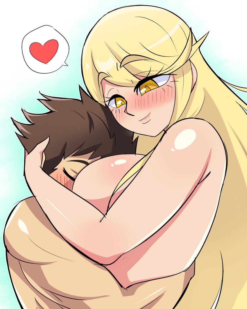 big_ass big_breasts big_breasts big_butt big_thighs big_titties blush brown_hair commission curvaceous curvaceous_female curvaceous_figure curvy curvy_figure curvy_hips female female_focus mythra_(xenoblade) nude_female pdoro rex_(xenoblade) short_hair xenoblade_(series) xenoblade_chronicles_2 yellow_hair
