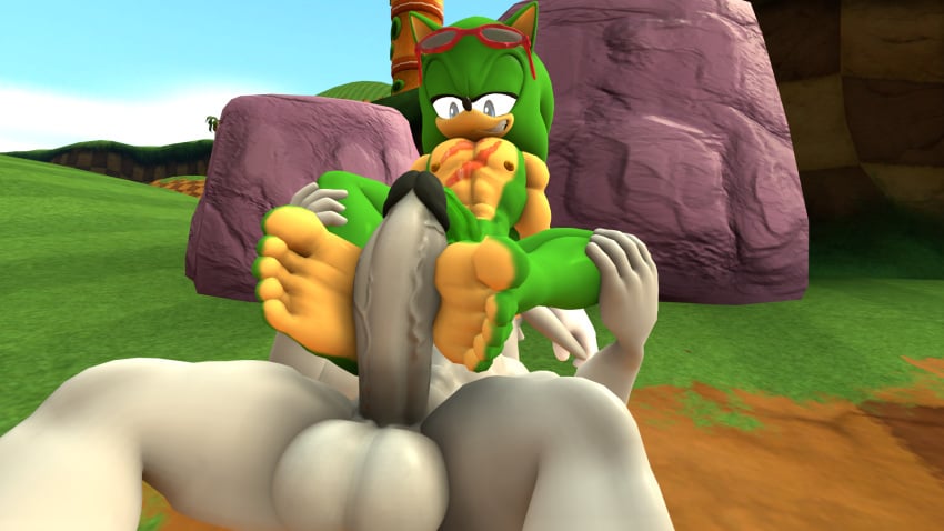 2boys 3d 3d_(artwork) 5_toes anthro balls cute_feet delicious_feet delicious_soles erection fangs feet feet_fetish feet_fucking foot_fetish foot_focus foot_fuck footjob foreplay furry gay glasses grass green_fur grin holding_legs male on_top outside penis raised_glasses scar scourge_the_hedgehog sexy_feet sfm silver_fur silver_the_hedgehog smile soles sonic_(series) sonic_the_hedgehog_(archie) sonic_the_hedgehog_(comics) sonic_the_hedgehog_(series) source_filmmaker source_request tasty_feet tasty_soles teeth toes two-footed_footjob yiff