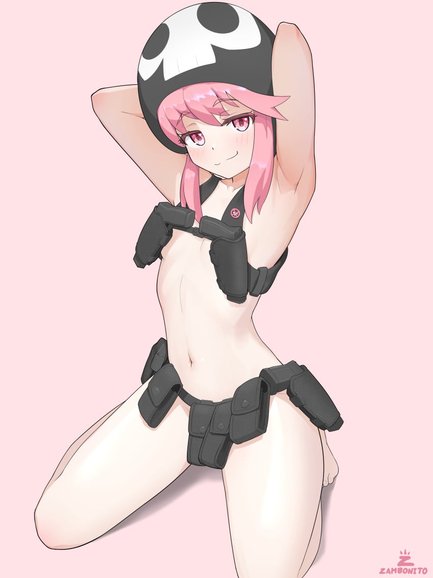 jakuzure_nonon kill_la_kill nudist_beach_uniform pink_hair tagme zambonito