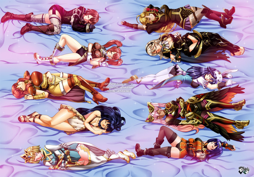 10girls 6+girls bunny_ears bunny_girl bunnysuit celica_(fire_emblem) clarisse_(fire_emblem) corrin_(fire_emblem) corrin_(fire_emblem)_(female) easter female female_only fire_emblem fire_emblem:_new_mystery_of_the_emblem fire_emblem:_path_of_radiance fire_emblem:_radiant_dawn fire_emblem:_the_sacred_stones fire_emblem_awakening fire_emblem_echoes:_shadows_of_valentia fire_emblem_fates fire_emblem_gaiden fire_emblem_heroes fjorm_(fire_emblem) group_sleeping inner_thighs jadenkaiba laevatein_(fire_emblem) lucina_(fire_emblem) lucina_(spring)_(fire_emblem) mae_(fire_emblem) manakete mia_(fire_emblem) morgan_(fire_emblem) morgan_(fire_emblem)_(female) multiple_girls nintendo panties short_shorts shorts sleep sleeping smile source_request tana_(fire_emblem) tana_(summer)_(fire_emblem) yellow_shorts