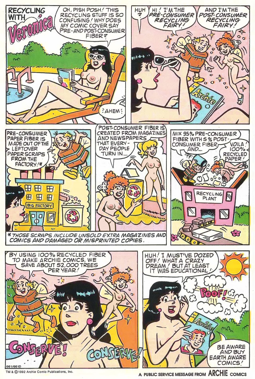 anotherymous archie_comics betty_cooper brown_hair positive_message recycling veronica_lodge