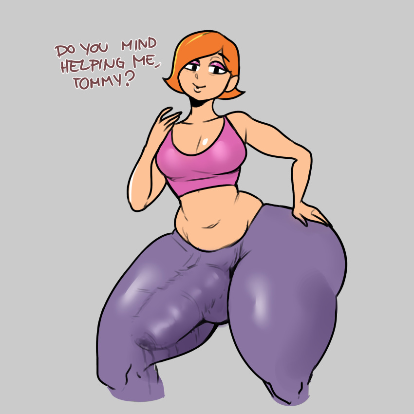 1futa ass balls big_ass big_penis bottom_heavy breasts bulge cartoon_network clothed clothing debbie_turnbull debs_turnbull dialogue dickgirl futa_milf futa_only futanari hips huge_ass huge_cock human hyper_thighs massive_thighs mature_futa milf mostly_clothed navel penis precum precum_through_clothing robotboy solo solo_futa sovietmarmalade sweatpants text thick_penis thick_thighs thighs thunder_thighs wide_hips