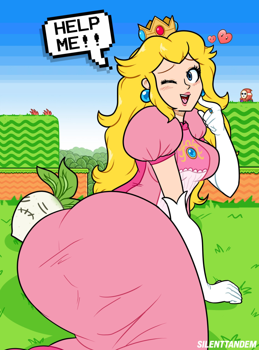 1girls 2020 5_fingers ass ass_focus ass_in_dress big_ass big_butt blonde_hair blue_eyes blush bubble_ass bubble_butt butt butt_focus clothed clothing dat_ass dress eyebrows eyelashes female female_only fully_clothed grass hair huge_ass huge_butt human human_only lipstick long_hair mario_(series) nintendo pink_dress pink_lipstick presenting presenting_hindquarters princess princess_dress princess_peach ring royal royalty seductive sexually_suggestive shy_guy silenttandem smile solo solo_focus super_mario_bros._2 thick thick_ass thick_thighs tight_clothing tight_dress video_games wide_hips