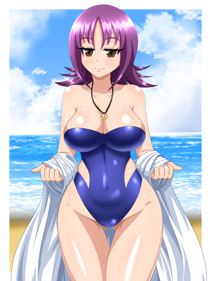 1girls 2019 big_breasts breasts brown_eyes curvaceous eyes_half_closed eyes_half_open female female_only human labcoat large_breasts lips mature_female navel necklace nintendo pale-skinned_female pale_skin philena_ivy pokemon pokemon_professor pokemon_rgby purple_hair short_hair skin_tight solo solo_female solo_focus thick_thighs thigh_gap thighs wide_hips yensh