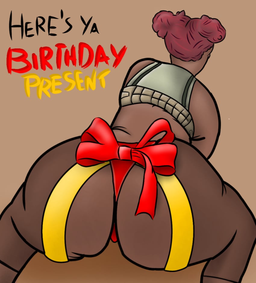 apex_legends artist_request ass big_ass big_breasts big_butt birthday_gift bottom_heavy from_behind gift_wrapped huge_ass huge_breasts huge_thighs lifeline_(apex_legends) present seductive talking_to_viewer thick_thighs ulala_ voluptuous