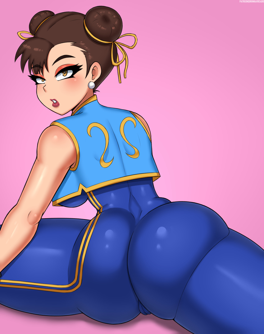 1girls big_ass big_breasts brown_eyes brown_hair bubble_butt cameltoe capcom chun-li chun-li_(street_fighter_alpha) double_bun drunkavocado epic_games female female_only fortnite:_battle_royale large_breasts long_hair mature_female solo solo_female solo_focus street_fighter street_fighter_alpha stretching thick_thighs turning_head