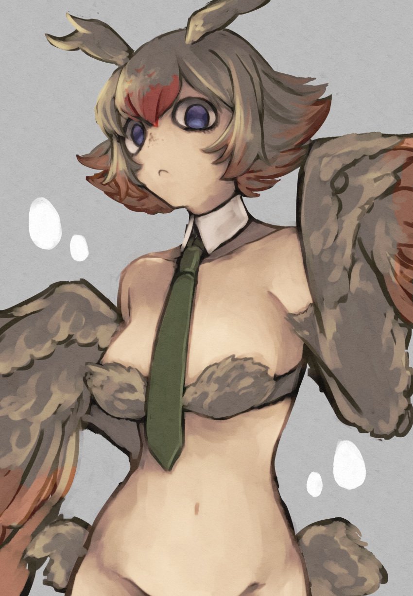 animal_humanoid avian avian_humanoid drawn female furry harpy ishuzoku_reviewers looking_at_viewer mimilo_(ishuzoku_reviewers) tagme