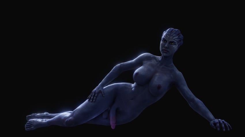 16:9 1futa 3d 3d_(artwork) alien alien_humanoid asari blender_(software) blue_body blue_skin digital_media_(artwork) evilreflex futa_only futanari gynomorph hi_res humanoid intersex lexi_t'perro mass_effect simple_background solo video_games wallpaper widescreen