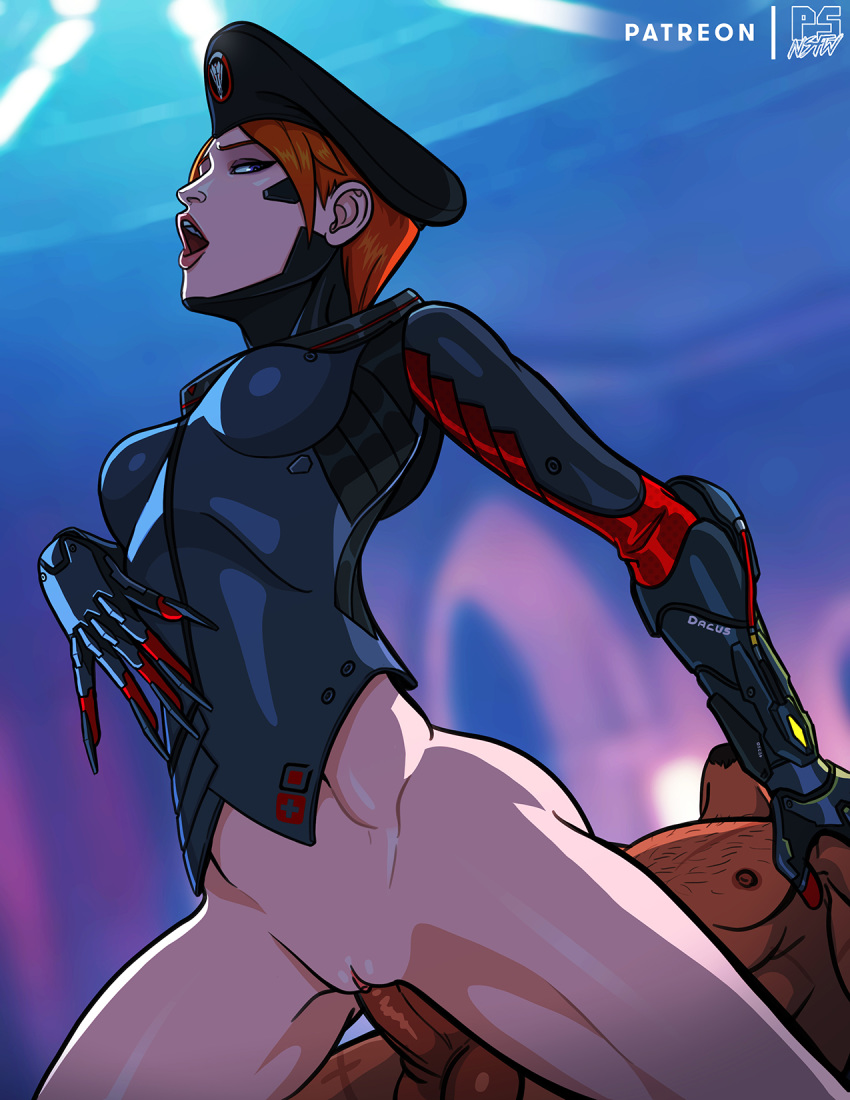 1girls 2d alternate_costume blackwatch_moira dark-skinned_male dark_skin erection female hetero light-skinned_female light_skin male moira overwatch penetration penis pumpkinsinclair pussy reaper sex straight tomboy unseen_male_face vaginal_penetration