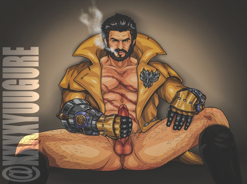 1boy cigar male_only masturbation mobile_legends roger_(mobile_legends) smoking spread_legs xxxxyuugure