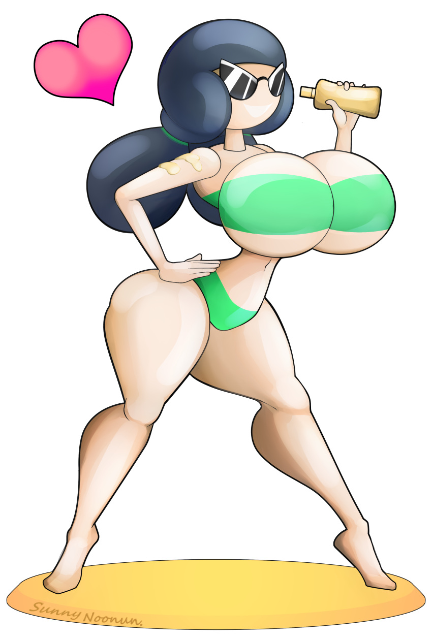 armpits bikini bimbo bimbo_body bimbofication bimbofied body_modification dollification doodlewill female hourglass_figure huge_ass huge_breasts implied_transformation midriff panties permanent_smile smile sunglasses sunnification thick_thighs thin_waist transformation wide_hips