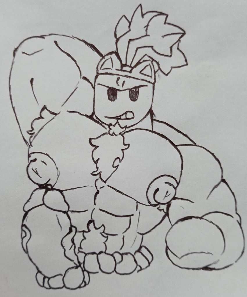 bara_tiddies bara_tits big_breasts big_muscles big_nipples big_penis cocokun! huge_cock male_breasts male_only muscled muscular_male parsnip_(pvz) plants plants_vs_zombies plants_vs_zombies_2:_it's_about_time solo_focus