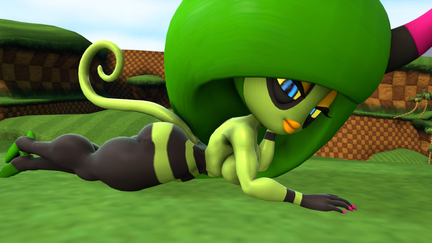 3d 3d_model anus ass ass_focus bare_ass big_breasts big_butt big_lips breasts deadly_six exposed_breasts female huge_breasts huge_butt kabalmystic lying_down lying_on_grass mammal sega sonic_(series) sonic_lost_world sonic_the_hedgehog_(series) source_filmmaker thick_thighs video_games viperarcane wide_hips zeena zeena_(kabalmystic) zeti zeti_(species)