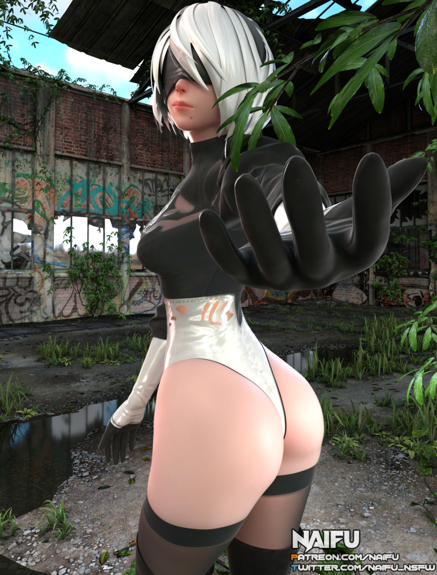 3d fat_ass naifu nier nier:_automata tagme yorha_2b