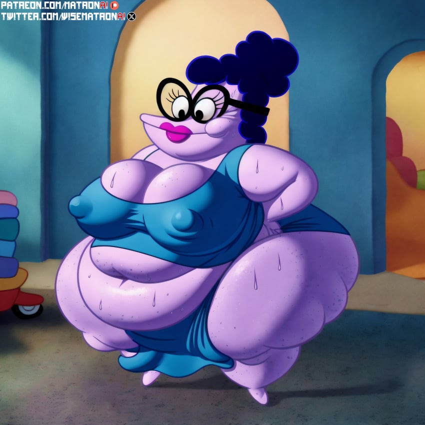 1girls 4k ai_generated anthro bbw belly big_belly big_breasts big_butt breasts bunny_star cellulite chubby chubby_female fat female female_only gigantic_belly glasses heavy_bottom highres huge_belly huge_breasts large_breasts lipstick massive_ass massive_belly massive_thighs matronai_(artist) mature mature_female mature_woman milf morbidly_obese navel nickelodeon nipple_bulge nipples obese obese_anthro obese_female overweight overweight_female patreon patreon_username pinup solo solo_female solo_focus spongebob_squarepants ssbbw stable_diffusion starfish stomach sweat sweating the_patrick_star_show thick thick_ass thick_legs thick_thighs twitter_username