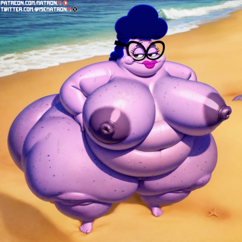 1girls 4k ai_generated anthro areola areolae ass ass bbw belly big_ass big_belly big_breasts big_butt breasts breasts bunny_star cellulite chubby chubby_female fat female female female_only gigantic_ass gigantic_thighs glasses heavy_bottom highres huge_belly huge_breasts large_ass large_breasts large_nipples lipstick massive_ass massive_belly massive_thighs matronai_(artist) mature mature_female mature_woman milf morbidly_obese naked naked_female navel nickelodeon nipple_bulge nipples nude nude_female nudity obese obese_anthro obese_female overweight overweight_female patreon patreon_username pinup pussy solo solo_female solo_focus spongebob_squarepants ssbbw stable_diffusion starfish stomach sweat sweating the_patrick_star_show thick thick_ass thick_legs thick_thighs twitter_username