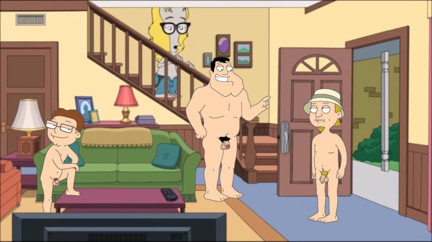 accurate_art_style american_dad cartoon cartoony flaccid pubic_hair roger_smith stan_smith steve_smith