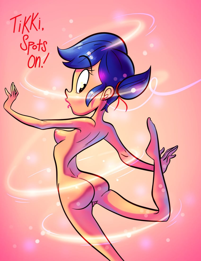 ass female_only marinette_cheng marinette_dupain-cheng miraculous_ladybug nude nude_female suit_transformation thegatewaymeat transformation