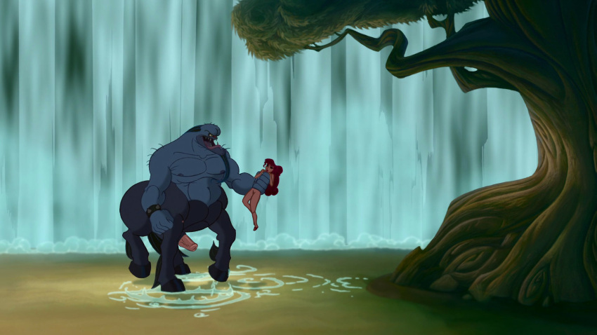 animal_genitalia_on_humanoid centaur disney equid_taur hercules_(disney) hetero horsecock_on_humanoid imminent_rape megara monster_cock naked_female nessus nipples non-human_rapist nonconsensual nude_female penis pussy restrained screenshot_edit straight taur