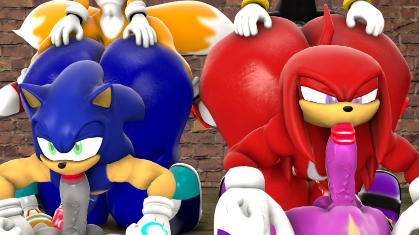 3d 6boys anal_penetration anthro big_ass blueapple espio_the_chameleon fellatio femboy furry furry_only gay group huge_ass knuckles_the_echidna male male_only sex shadow_the_hedgehog silver_the_hedgehog sonic_(series) sonic_the_hedgehog source_filmmaker tails team_sonic thick_thighs uncensored wide_hips yaoi