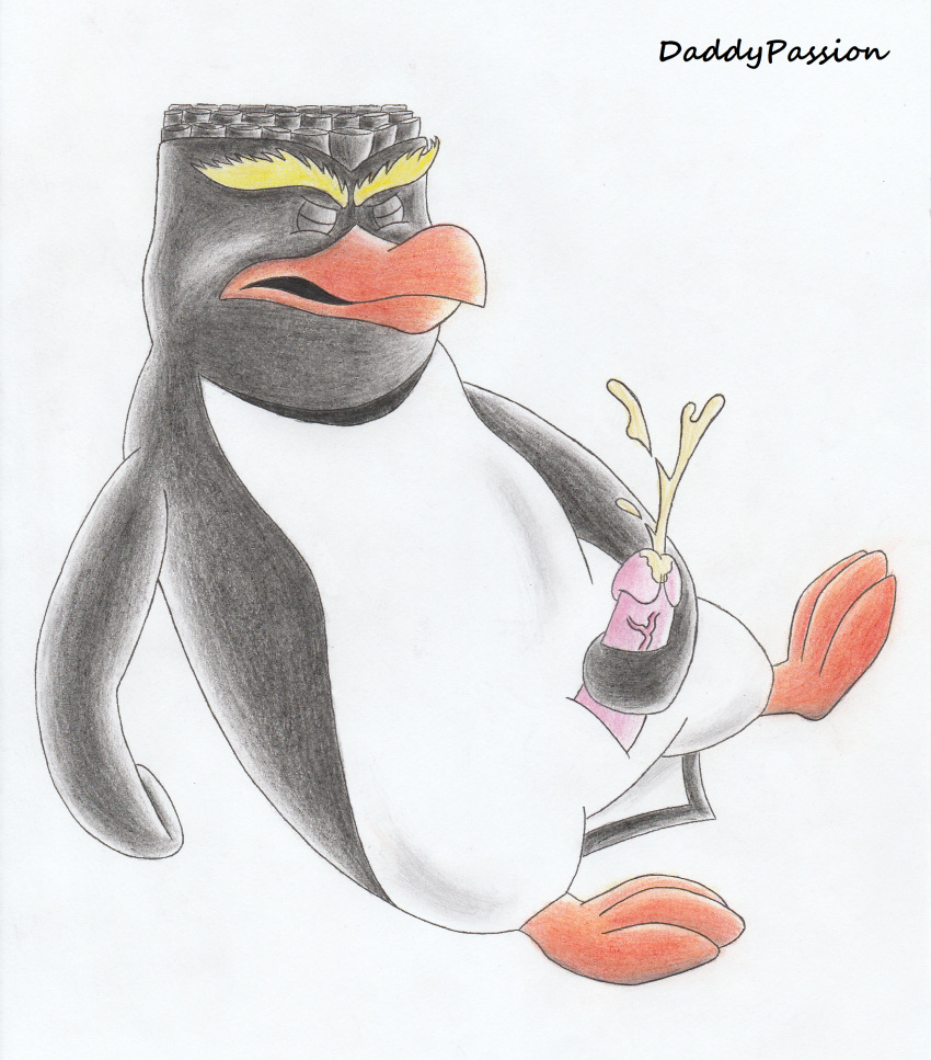 absurd_res avian bird bodily_fluids buck-rockgut cum cumshot daddypassion dreamworks ejaculation erection genital_fluids genitals haircut hi_res humanoid_genitalia humanoid_penis madagascar_(series) male male_only orgasm penguin penis simple_background solo the_penguins_of_madagascar