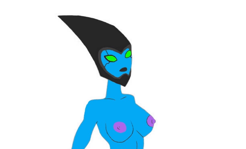 1girls alien alien_girl ben_10 ben_10_alien_force big_breasts big_nipples black_lips black_lipstick blue_body blue_skin breasts busty edit female female_only green_eyes helen_wheels kineceleran nipples nude purple_nipples solo solo_female