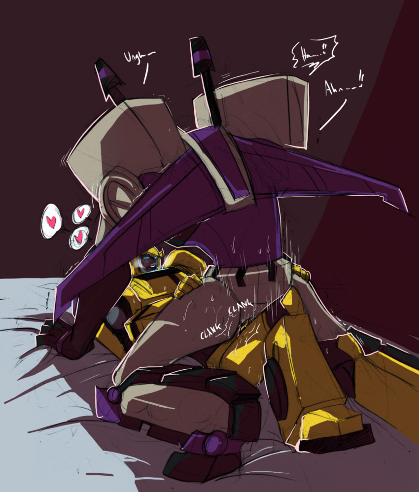 blitzwing bumblebee bumblebee_(transformers) riding schandbringer size_play transformers transformers_animated