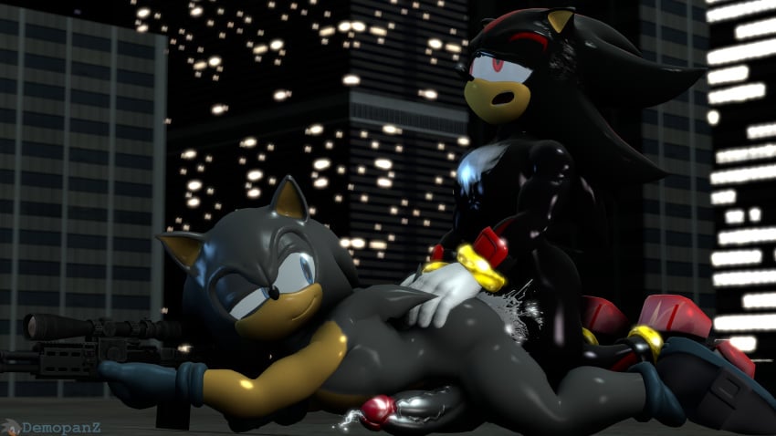 16:9 2020 4k big_penis black_body city cum demo_(demopanz) demopanz fan_character fur gray_body hedgehog lying lying_on_stomach male male_only night oc recolor rifle roof sex sfm shadow_the_hedgehog sonic_(series) sonic_the_hedgehog source_filmmaker widescreen