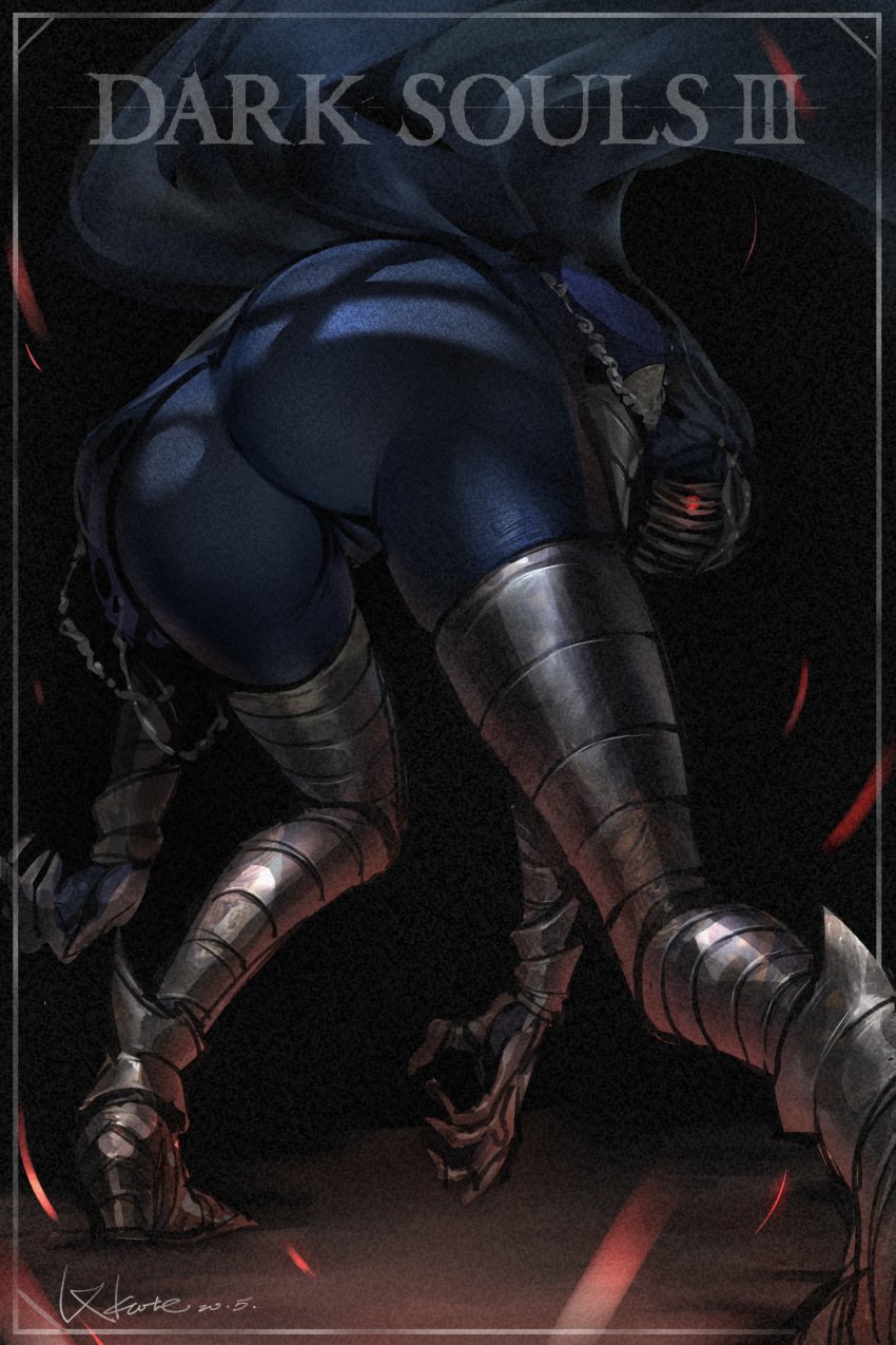 1girls ass big_ass cameltoe dancer_of_the_boreal_valley dark_souls dark_souls_3 detailed female female_only fromsoftware looking_at_viewer looking_back lxkate solo