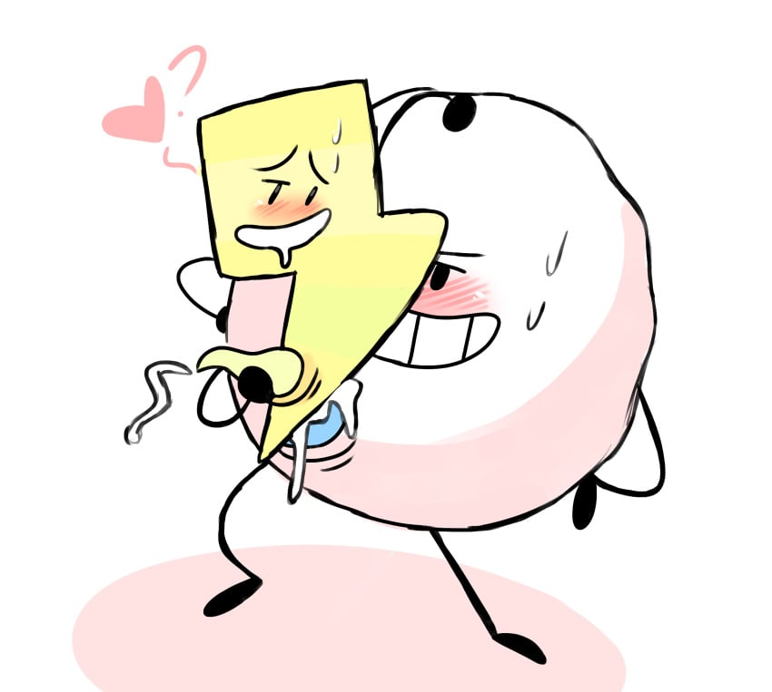 2boys battle_for_bfdi battle_for_dream_island cum duo fanartist lightning_(bfdi) male male_only object object_shows sex snowball_(bfdi) tentacle_penis