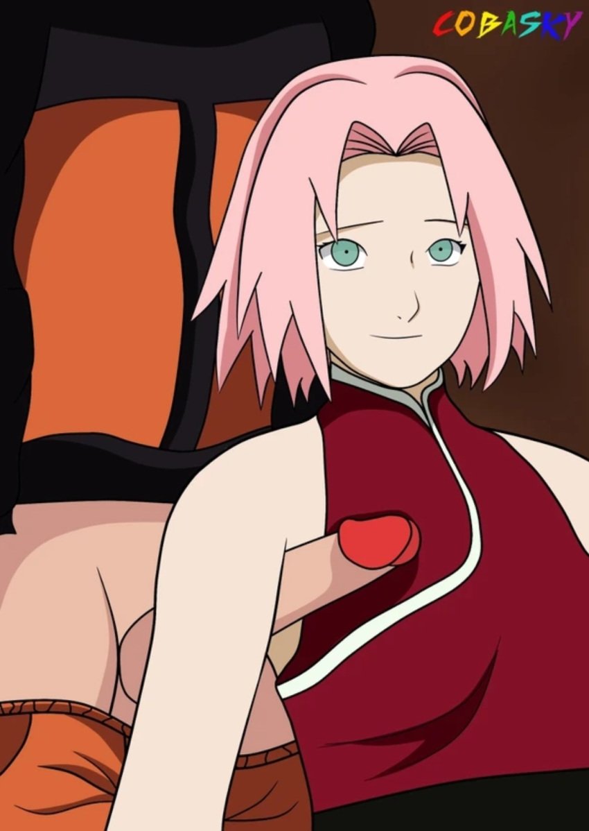 armpit armpit_sex armpits big_penis cobasky female kink male naruto naruto_shippuden pink_hair sakura_haruno sweat uzumaki_naruto