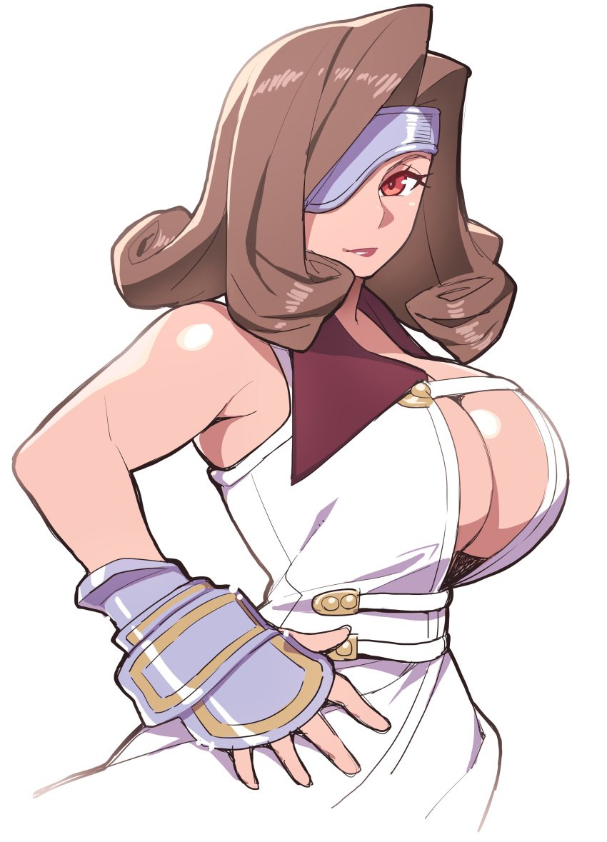 1girls beatrix_(final_fantasy) big_breasts breasts cleavage female female_only final_fantasy final_fantasy_ix hidarikiki large_breasts solo