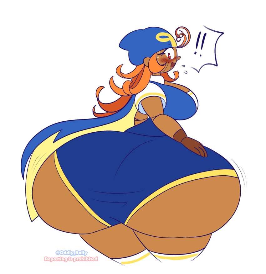 1girls ass ass_bigger_than_head ass_focus big_ass big_breasts boob_window breasts clothed clothing female female_only geno_(mario) huge_ass hyper_ass looking_back mario_(series) nintendo oddly_bally sideass sideboob simple_background solo standing super_mario_rpg super_mario_rpg_remake white_background