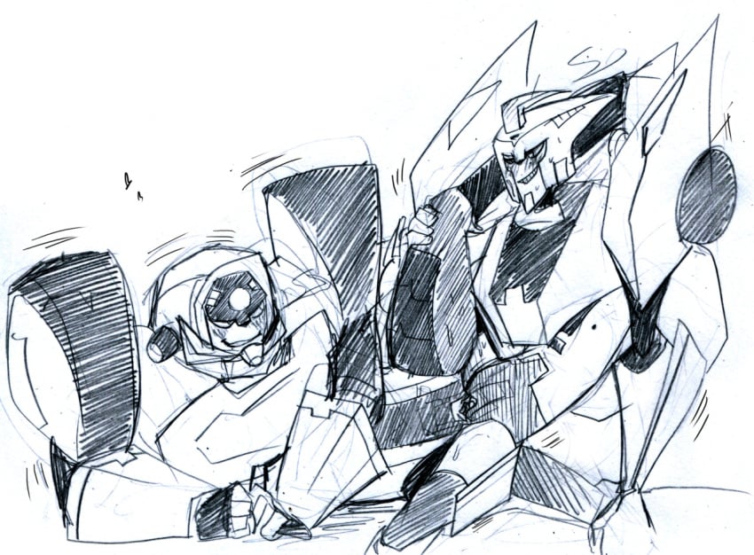 2boys blurr cuntboy cuntboy/cuntboy cuntboy_on_cuntboy intersex longarm_prime male/male male_only monochrome robot schandbringer scissoring shockwave shockwave_(transformers) transformers transformers_animated tribadism